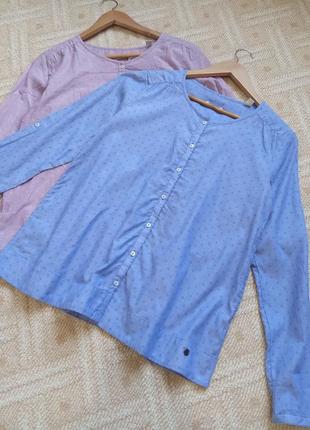 Ніжна бавовняна блуза вільного крою від tcm tchibo (німеччина), розмір 38 євро - s3 фото