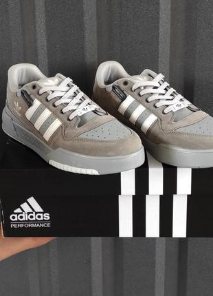 Кроссовки adidas forum low grey