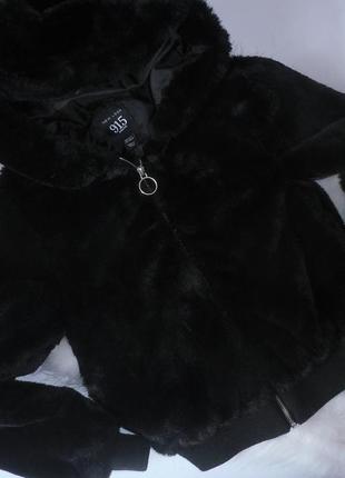 Стильна тепла курточка-бомбер з капюшоном new look2 фото