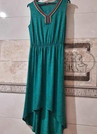 Фирменное george оригинальное платье с удлиннёным низом-"шлейф", размер 3хл4 фото