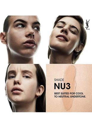 Тональна основа тінт yves saint laurent ysl beauty nu bare look tint 35 фото