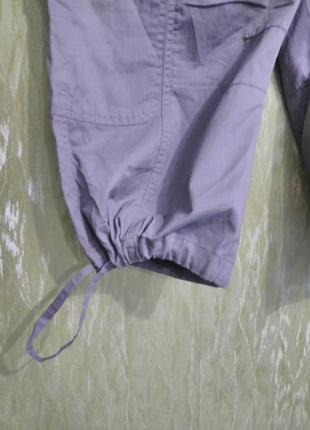Сірі, легкі бриджі, капрі для вагітних/бавовна/натуральна тканина3 фото