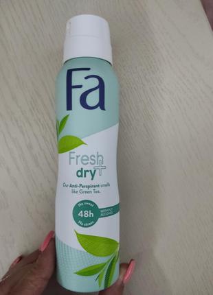 Новий! антипеспірант fa fresh+ dry з ароматом зеленого чаю!