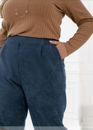 Трендові брюки прямого крою з вельветової тканини 💕3 фото