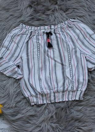 Сорочка, блузка літня h&m 8-9 років1 фото