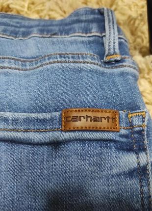 Брендовые скинни джинсы carhartt, фирменные джинсы стрейч xxs-xs (можно больше)5 фото