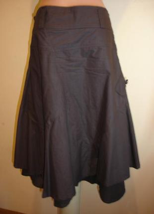 Оригинальна весенняя юбка  с вышивкой и карманами--surrender--4 фото
