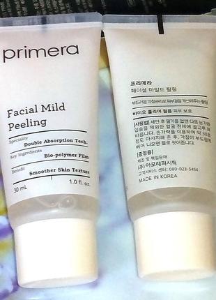 Primera facial mild peeling 30ml м'який пілінг на рослинній основі