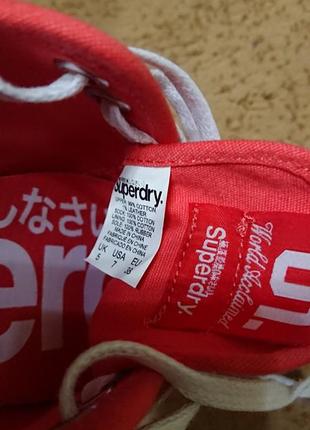 Брендові фірмові англійські жіночі котонові кеди superdry,оригінал,нові.10 фото