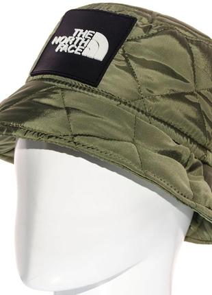 Панама універсальна брендовий утеплена флісовою підкладкою north face pks20957 хакі