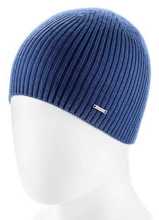 Шапка мужская одинарная без отворота atrics mh02 деним
