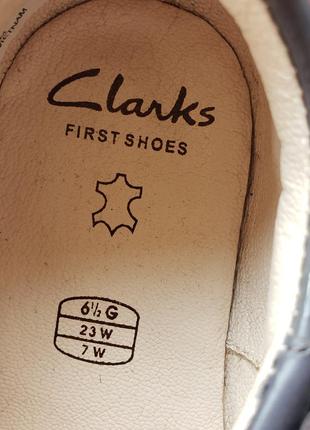 Сlarks first shoes первая обувь кларкс туфли для девочки 23р 15см стелька7 фото