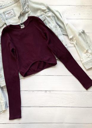 Топ з рукавами в рубчик zara