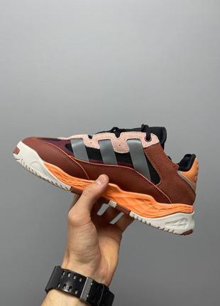 Кросівки чоловічі adidas niteball leather bordo orange/кроссовки мужские адидас найтбал6 фото