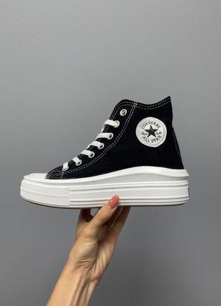 Кеди жіночі converse ctas move hi black/кеды женские конверс