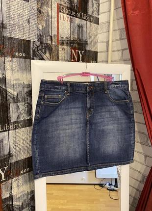 Класна джинсова спідниця батал 2xl, h&m