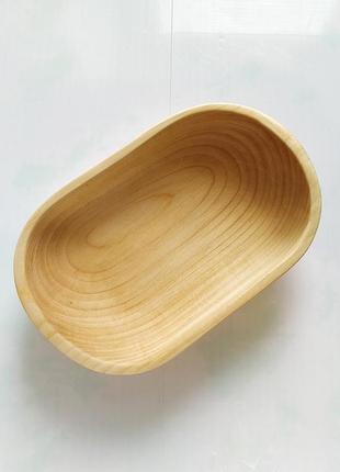 Дерев'яна яний посуд. тарілка глибока "миска 3"3 фото