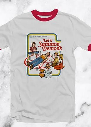 Футболка жіноча let's summon demon's