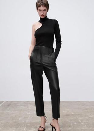 Штани, штани з екошкіри zara