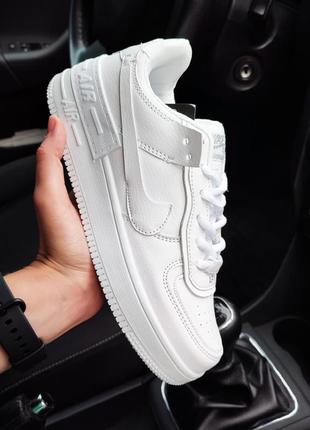 Жіночі кросівки nike air force 1 shadow білі