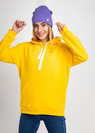 Худі unisex (для жінок і чоловіків). жовтий колір. розмір xs.