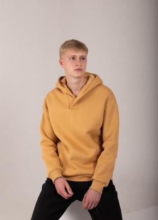 Худи unisex   горчичный цвет