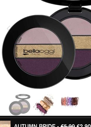 Bellaoggi top trend  3-х  цветные тени для глаз