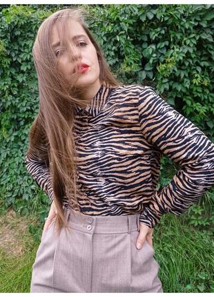 Блуза сорочка тигрова тигр анімалістичний принт лео supertrash