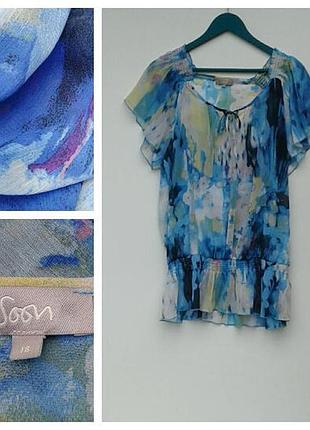 Шикарная блузка красочная блуза легкая воздушная