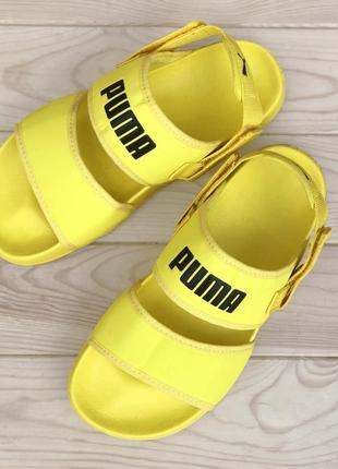 🔥босоножки женские мужские puma x hyuna leadcat ylm lite sandal yellow5 фото