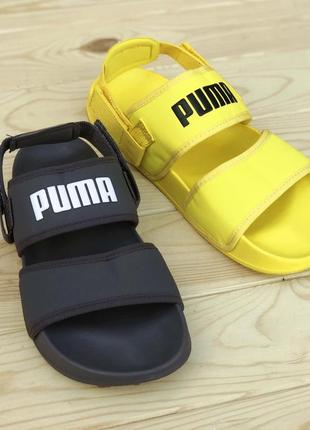 🔥босоножки женские мужские puma x hyuna leadcat ylm lite sandal yellow9 фото