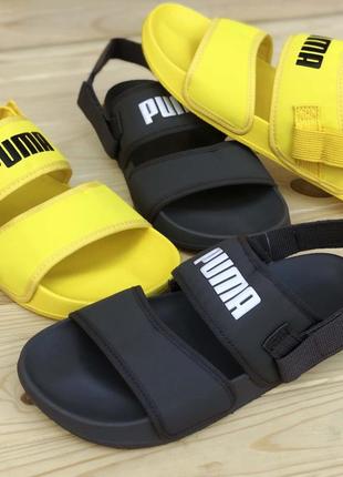 🔥босоножки женские мужские puma x hyuna leadcat ylm lite sandal yellow10 фото