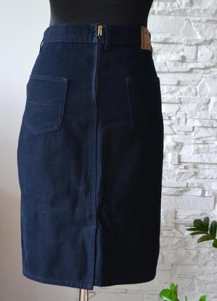 Трендова джинсова спідниця міді polyanta jeans5 фото