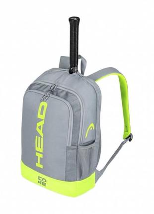 Тенісний рюкзак head core backpack grny сірий/салатовий (283-421grny)