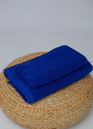 Комплект махрових рушників 50*90, 70*140, 100% бавовна , синій3 фото