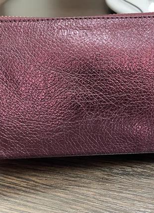 Жіночий гаманець клатч бордового кольору2 фото