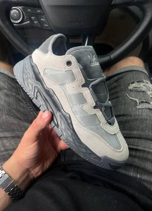 Чоловічі кросівки adidas niteball grey black#адідас