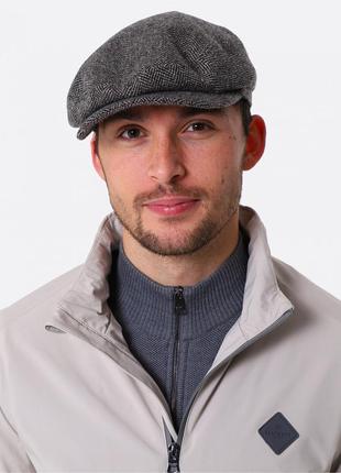 Вовняна кепка хуліганка stetson belfast woolrich herringbone