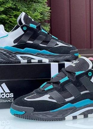 👟стильные кроссовки adidas niteball