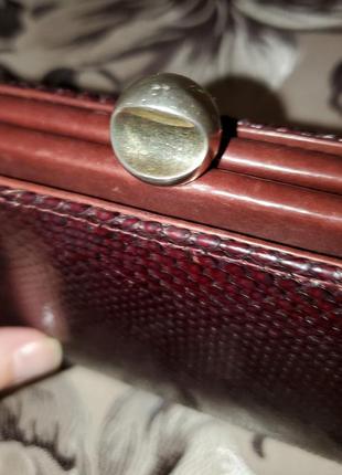 Винтажная сумочка ридикюль клатч натуральная кожа питона змея винтаж6 фото