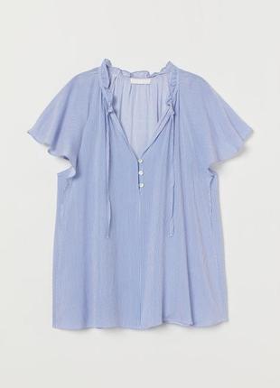 H&m жіноча блузка в смужку віскоза s, m, l оригінал3 фото