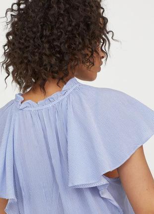 H&m жіноча блузка в смужку віскоза s, m, l оригінал4 фото