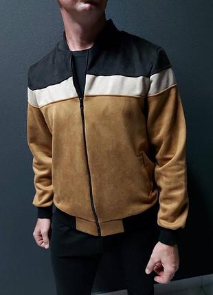 Чоловіча куртка з замша на дайвінг