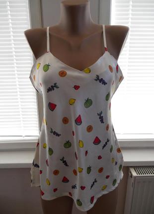 Топ в бельевом стиле,принт!