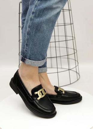 Стильні лофери,броги чорні осінь,весна,демі/стильні лофери чорні осінь,весна,демі4 фото