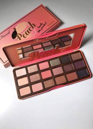 Палітра тіней too faced sweet peach1 фото