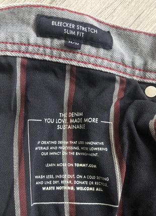 Джинси tommy hilfiger bleecker stretch slim fit faded jeans10 фото