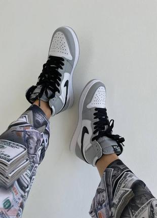 Кросівки жіночі nike air jordan retro 1 smoke grey/кросівки жіночі найк аїр джордан ретро 14 фото