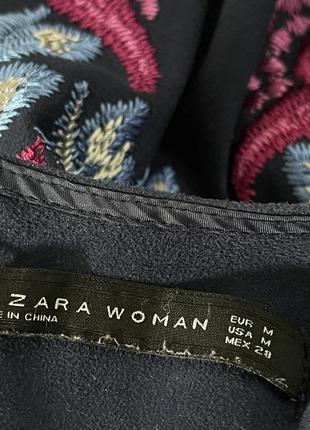 Роскошная кофточка под замшу с вышивкой zara6 фото