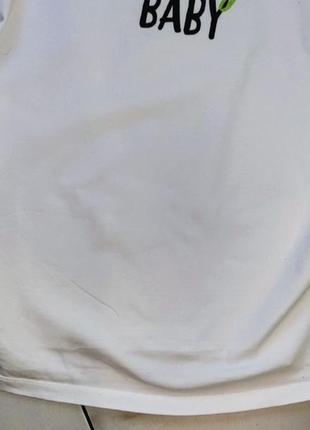 Белая футболка для беременных s (42) отл.сост.6 фото